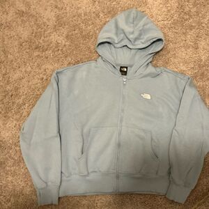 The North Face Sky Blue Zip-Up Hoodie